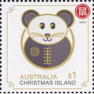 Year of the Rat 2020 - Zodiac Sheet - Rat - Christmas Island 2020 - 1