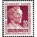100th anniversary of the Gustav Werner Foundation  - Germany / Western occupation zones / Württemberg-Hohenzollern 1949 - 20 Pfennig