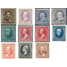 1890-1893 American Bank Note Co. Great Americans - United States of America 1890 Set
