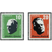 1st anniversary of death  - Germany / German Democratic Republic 1957 Set