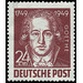 200th birthday  - Germany / Sovj. occupation zones / General issues 1949 - 24 Pfennig