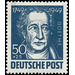 200th birthday  - Germany / Sovj. occupation zones / General issues 1949 - 50 Pfennig