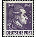 200th birthday  - Germany / Sovj. occupation zones / General issues 1949 - 6 Pfennig