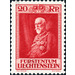 80th birthday  - Liechtenstein 1933 - 20 Rappen