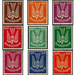 Airmail stamp series  - Germany / Deutsches Reich 1922 Set