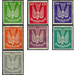 Airmail stamp series  - Germany / Deutsches Reich 1924 Set