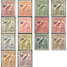 Bird of Paradise Definitives - Airmail Overprint - Melanesia / New Guinea 1932 Set