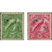 Bird of Paradise Definitives - Airmail Overprint - Melanesia / New Guinea 1934 Set