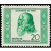 Birthdays and deaths of famous people  - Germany / German Democratic Republic 1952 - 20 Pfennig