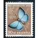 butterfly  - Switzerland 1952 - 30 Rappen