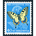 butterfly  - Switzerland 1954 - 40 Rappen