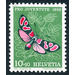 butterfly  - Switzerland 1956 - 10 Rappen