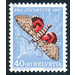 butterfly  - Switzerland 1957 - 40 Rappen