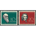 Charles Robert Darwin and Carl Linnaeus  - Germany / German Democratic Republic 1958 Set