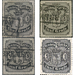 Coat of arms, Franco Marke - Germany / Old German States / Bremen 1862 Set