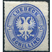 Coat of arms in oval - Germany / Old German States / Lübeck 1863