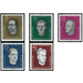 Commemorative stamp series  - Germany / German Democratic Republic 1960 Set