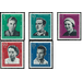 Commemorative stamp series  - Germany / German Democratic Republic 1961 Set