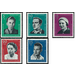 Commemorative stamp series  - Germany / German Democratic Republic 1961 Set