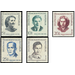 Commemorative stamp series  - Germany / German Democratic Republic 1962 Set