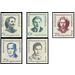 Commemorative stamp series  - Germany / German Democratic Republic 1962 Set