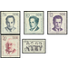 Commemorative stamp series  - Germany / German Democratic Republic 1962 Set