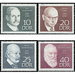 Commemorative stamp series  - Germany / German Democratic Republic 1968 Set