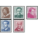 Commemorative stamp series  - Germany / German Democratic Republic 1973 Set