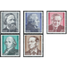 Commemorative stamp series  - Germany / German Democratic Republic 1974 Set