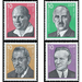 Commemorative stamp series  - Germany / German Democratic Republic 1976 Set