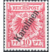 Crown/eagle with overprint - Micronesia / Caroline Islands 1900 - 10