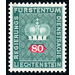 Crown with numeral  - Liechtenstein 1968 - 80 Rappen