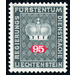 Crown with numeral  - Liechtenstein 1969 - 95 Rappen