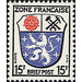 Definitive series: Coat of arms of the countries of the French zone and German poets  - Germany / Western occupation zones / General 1946 - 15 Pfennig