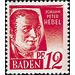 Definitive series: personalities and views from Baden (II)  - Germany / Western occupation zones / Baden 1948 - 12 Pfennig