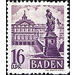 Definitive series: personalities and views from Baden (II)  - Germany / Western occupation zones / Baden 1948 - 16 Pfennig