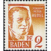 Definitive series: personalities and views from Baden (II)  - Germany / Western occupation zones / Baden 1948 - 2 Pfennig