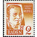 Definitive series: personalities and views from Baden (II)  - Germany / Western occupation zones / Baden 1948 - 2 Pfennig