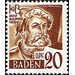 Definitive series: personalities and views from Baden (II)  - Germany / Western occupation zones / Baden 1948 - 20 Pfennig