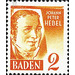 Definitive series: personalities and views from Baden (III)  - Germany / Western occupation zones / Baden 1948 - 2 Pfennig