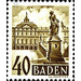 Definitive series: personalities and views from Baden (III)  - Germany / Western occupation zones / Baden 1948 - 40 Pfennig