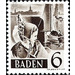 Definitive series: personalities and views from Baden (III)  - Germany / Western occupation zones / Baden 1948 - 6 Pfennig