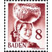 Definitive series: personalities and views from Baden (III)  - Germany / Western occupation zones / Baden 1948 - 8 Pfennig