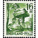 Definitive series: Personalities and views from Rhineland-Palatinate  - Germany / Western occupation zones / Rheinland-Pfalz 1947 - 16 Pfennig