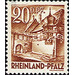 Definitive series: Personalities and views from Rhineland-Palatinate  - Germany / Western occupation zones / Rheinland-Pfalz 1948 - 20 Pfennig