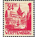 Definitive series: Personalities and views from Württemberg-Hohenzollern  - Germany / Western occupation zones / Württemberg-Hohenzollern 1947 - 24 Pfennig