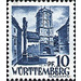 Definitive series: Personalities and views from Württemberg-Hohenzollern  - Germany / Western occupation zones / Württemberg-Hohenzollern 1948 - 10 Pfennig