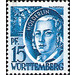 Definitive series: Personalities and views from Württemberg-Hohenzollern  - Germany / Western occupation zones / Württemberg-Hohenzollern 1948 - 15 Pfennig