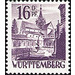 Definitive series: Personalities and views from Württemberg-Hohenzollern  - Germany / Western occupation zones / Württemberg-Hohenzollern 1948 - 16 Pfennig