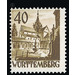 Definitive series: Personalities and views from Württemberg-Hohenzollern  - Germany / Western occupation zones / Württemberg-Hohenzollern 1949 - 40 Pfennig